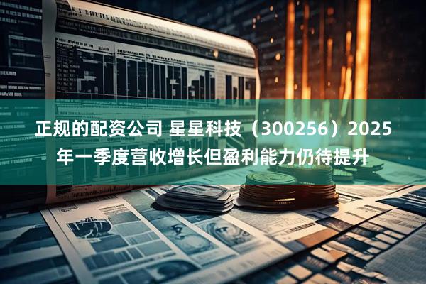 正规的配资公司 星星科技（300256）2025年一季度营收增长但盈利能力仍待提升